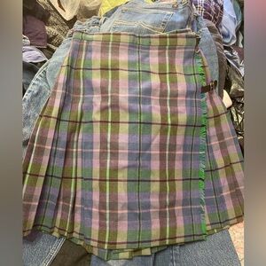 🥰 Retro Paisley Size Small Plaid Skirt 👗